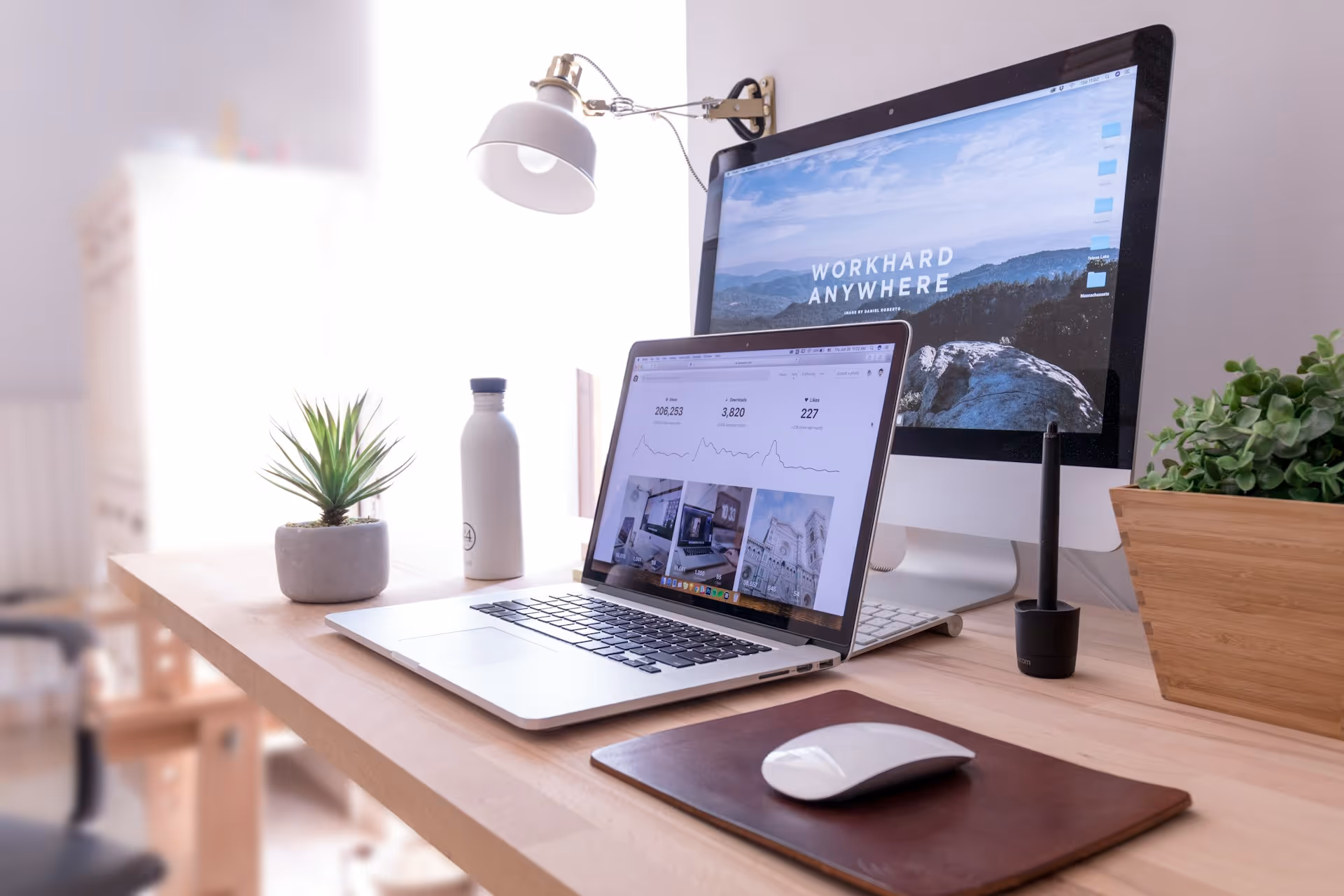 Clean and minimal UI/UX design for a website.